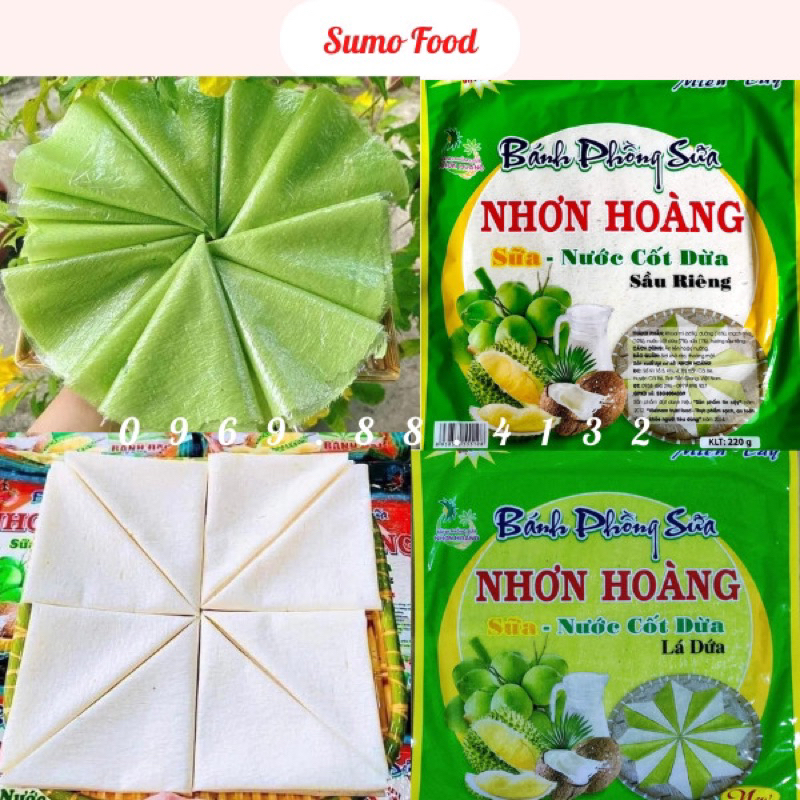 Bánh Phồng Sữa Nhơn Hoàng/Hoàng Dung - Đặc Sản Miền Tây 220g/300g