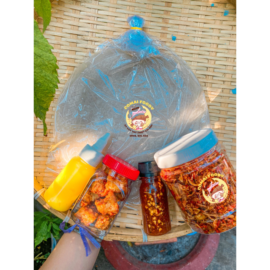 Set 5 Món Bánh Tráng Phới Sương Tóp Mỡ
