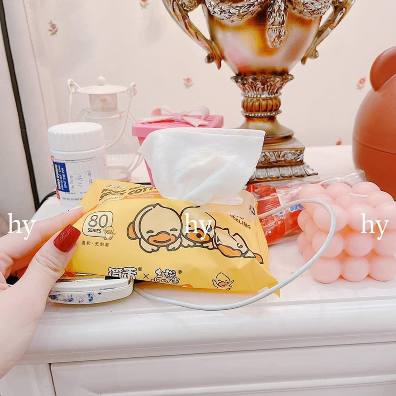 1 THÙNG 10 GÓI KHĂN GIẤY ƯỚT VỊT VÀNG 🐤