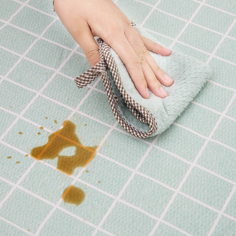 Khăn Trải Bàn Ô Vuông Caro Hàn Quốc, Thảm Picnic Vải Peva, Phông Nền Chụp Ảnh Vintage Trang Trí Bàn Học