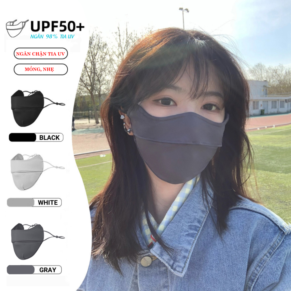 Khẩu trang Hangkat KATINY chính hãng chống tia Uv chống nắng Upf 50+