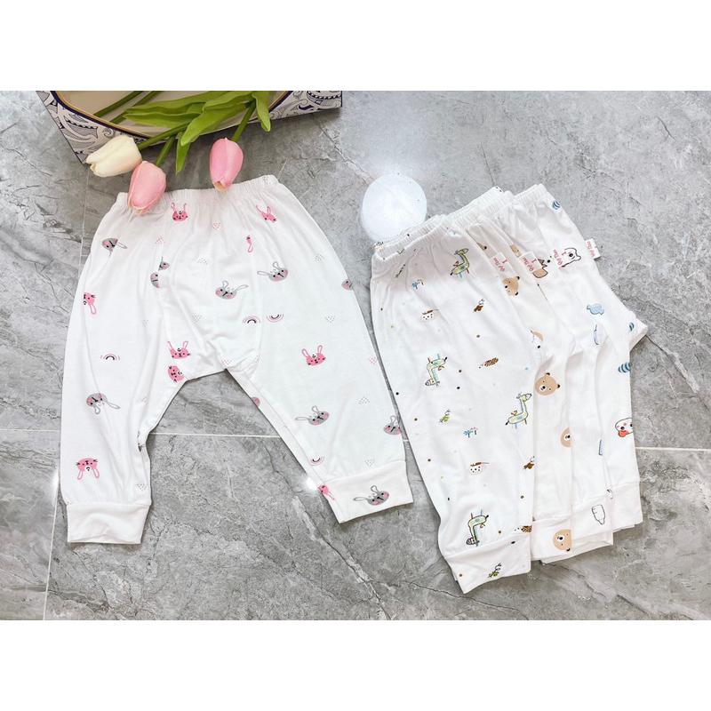 Quần Dài Sơ Sinh chất pettit ,Quần Chục Có Đáp Đũng Đóng Bỉm Thoải Mái, Siêu Mềm Cho Bé Trai, Bé Gái Sơ Sinh