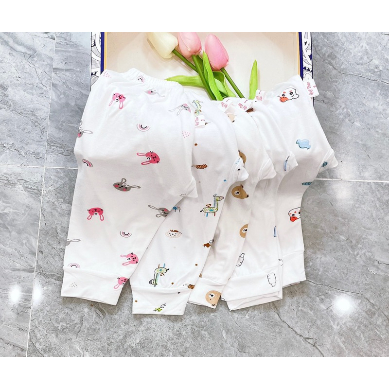 Quần Dài Sơ Sinh chất pettit ,Quần Chục Có Đáp Đũng Đóng Bỉm Thoải Mái, Siêu Mềm Cho Bé Trai, Bé Gái Sơ Sinh