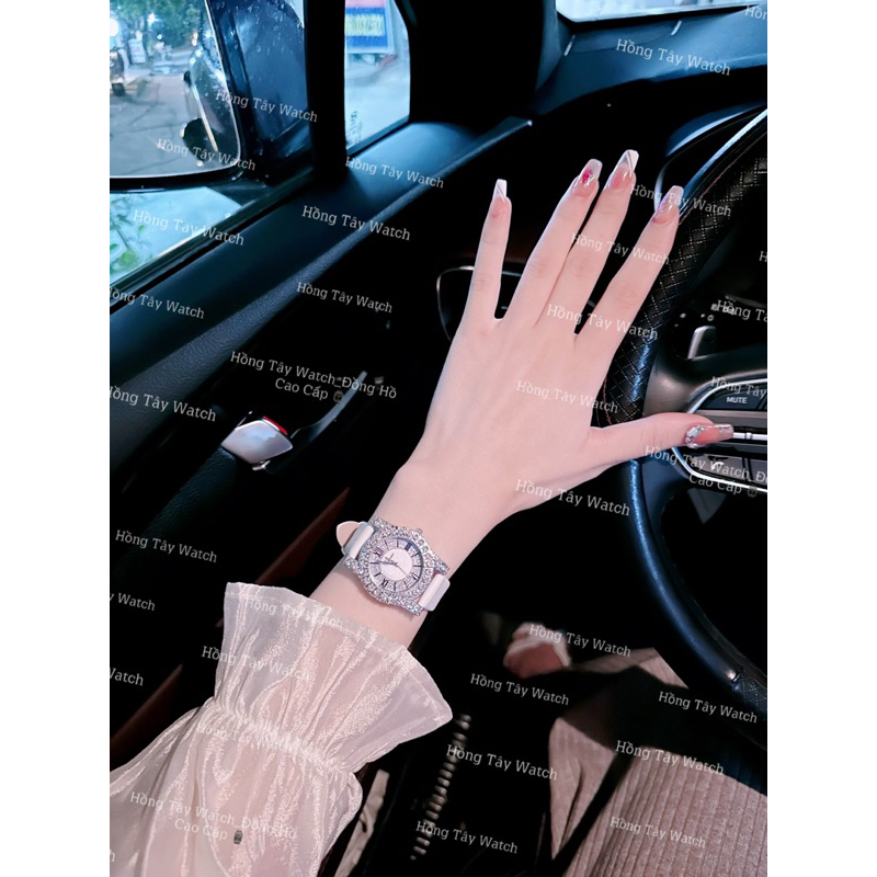 Đồng Hồ Dây Da Nữ Mềm _Hongtaywatch_Máy pin