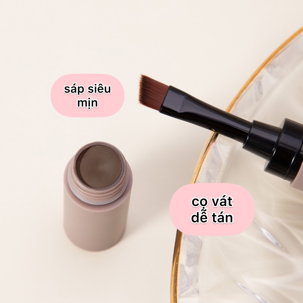 Gel Kẻ Mày Chống Nước Lâu Trôi 3in1 Siêu Mịn Nhanh Khô, Bền Màu