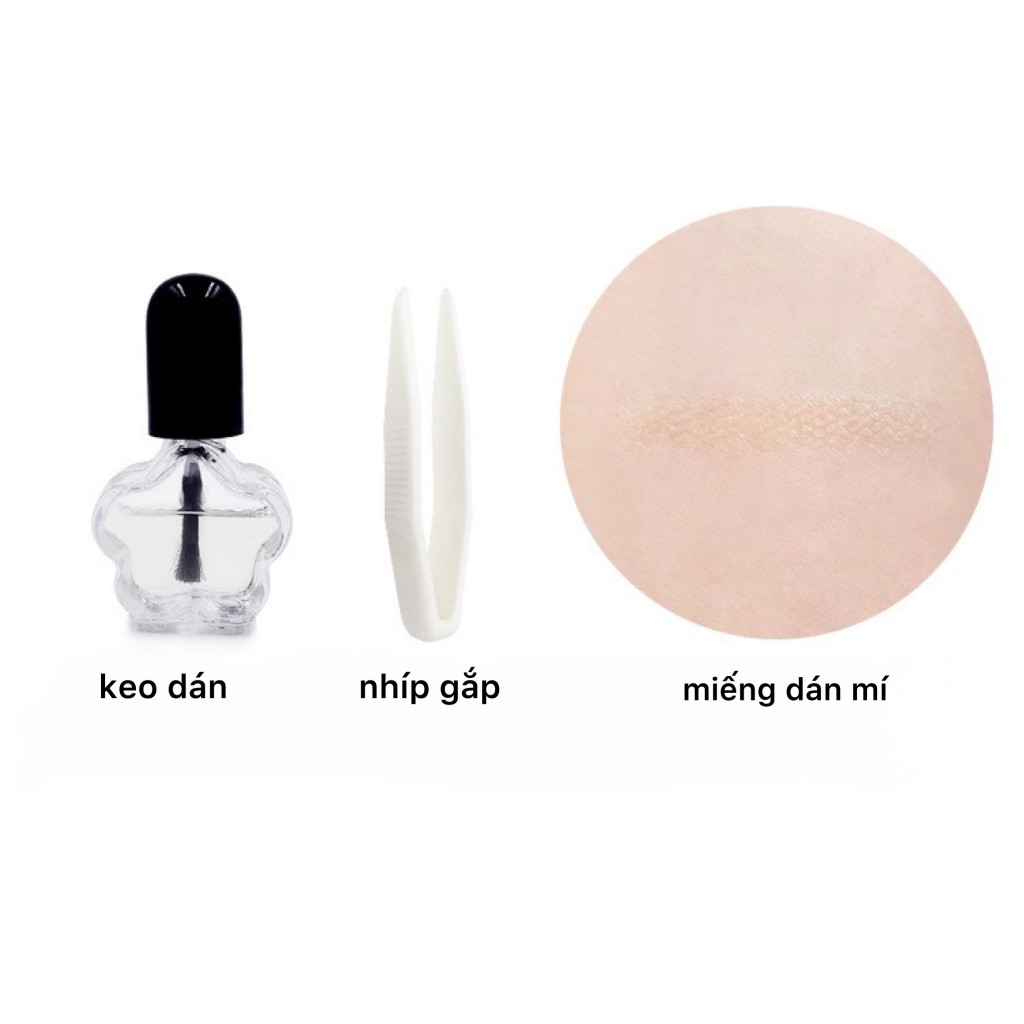 Set Dán Mí Kèm Gel Nhíp Giúp Mí To Rõ, Lên Mí Tự Nhiên, Sử Dụng Được Nhiều Lần