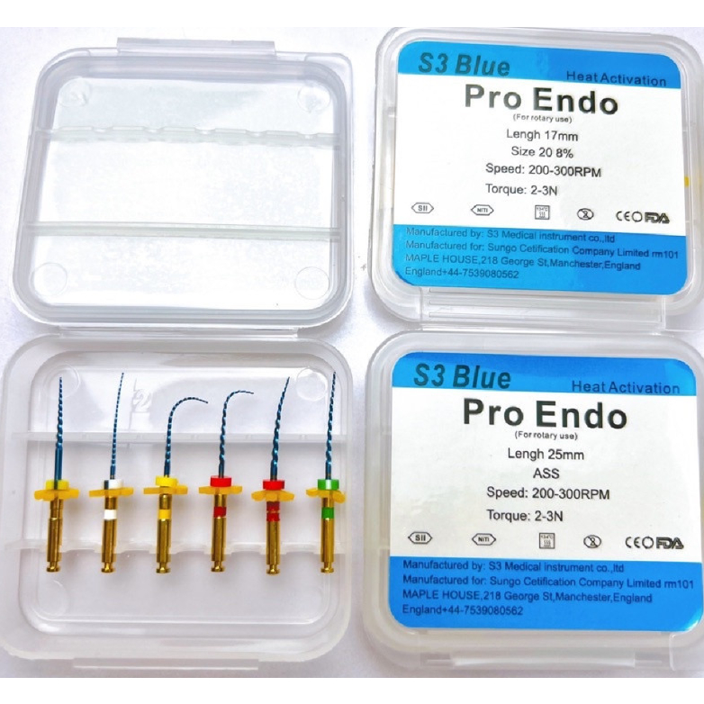 File Máy Nội Nha S3 Gold, S3 Blue, File Tay Dẻo