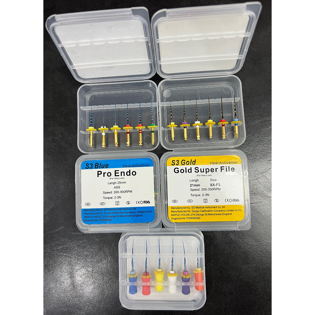 File Máy Nội Nha S3 Gold, S3 Blue, File Tay Dẻo