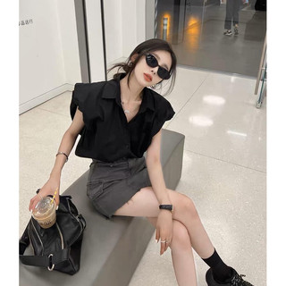 Sơ mi tay bồng bo sau [HÌNH THẬT SHOP CHỤP]