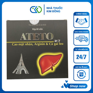 ATETO - Tăng cường chức năng gan, giải độc gan, bảo vệ gan