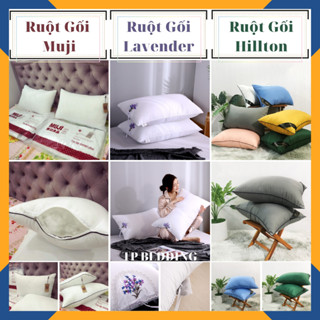  ruột gối đầu cao cấp Muji Hilton Lavender ruột gối ôm chuẩn khách sạn 