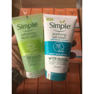 Gel rửa mặt simple dành cho da mụn 150ml
