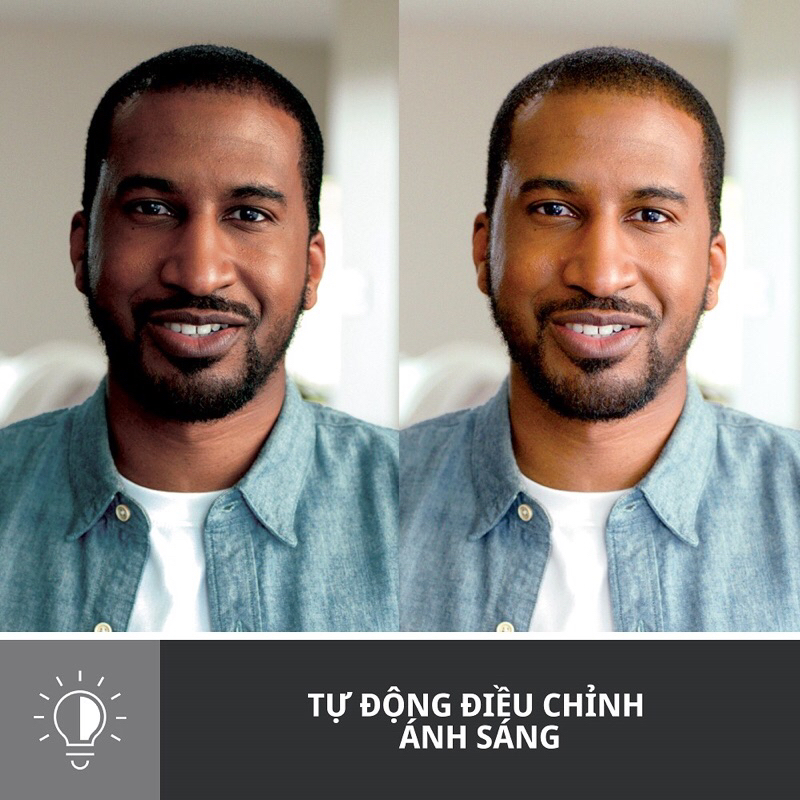 Webcam Logitech Full HD Brio 500 - Chỉnh ánh sáng, lấy khung hình, Mic kép giảm ồn, USB C