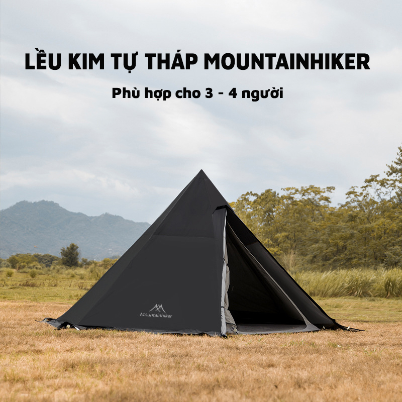 Lều Cắm Trại Mountainhiker 2 Lớp Lều Dã Ngoại Chống Thấm Dành Cho 2- 5 Người | Lều Du Lịch Cao Cấp NA72