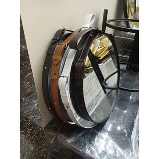 [HÀNG XỊN] GƯƠNG TRÒN  TREO TƯỜNG DÂY DA ĐỦ KÍCH THƯỚC