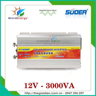 Bộ kích điện 12v lên 220v 3000va suoer