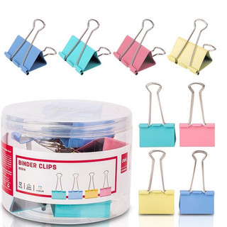 Kẹp bướm deli nhiều màu sắc, 15mm, 19mm, 25mm, 32mm, 41mm, 51mm