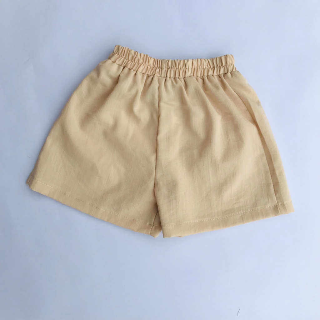 [Rẻ Mát Q01] Quần Short Bé Trai Quần Short Bé Gái Chất Đũi Xước Nhẹ Mát Thấm Hút Mồ Hôi Size 10-35kg