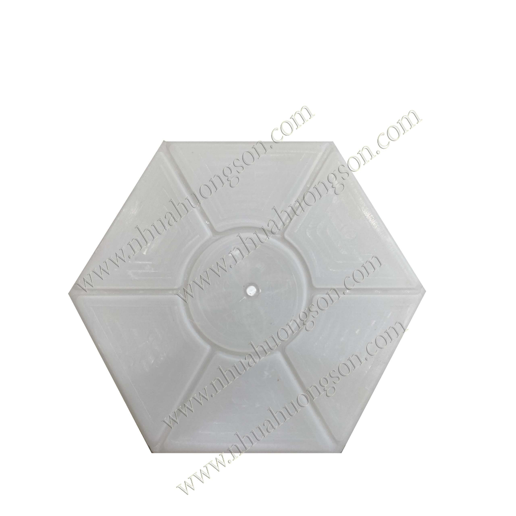 Khuôn nhựa đúc gạch bê tông lục giác 24 viên/m