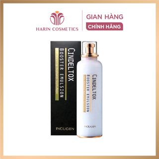 Tinh chất dưỡng trắng da Cindel Tox Booster Emulsion 120ml, nhũ tương dưỡng trắng, lotion tái tạo cấp ẩm Harin Cosmetics