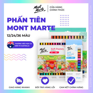  Bộ phấn tiên Mont Marte - Soft Pastels Mont Marte 12 24 36 màu 