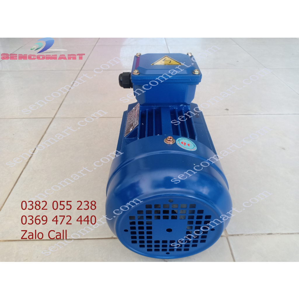 Mô tơ động cơ điện 3 pha 2,2kw vòng tua 3000v/p, chính hãng dây đồng KOREA
