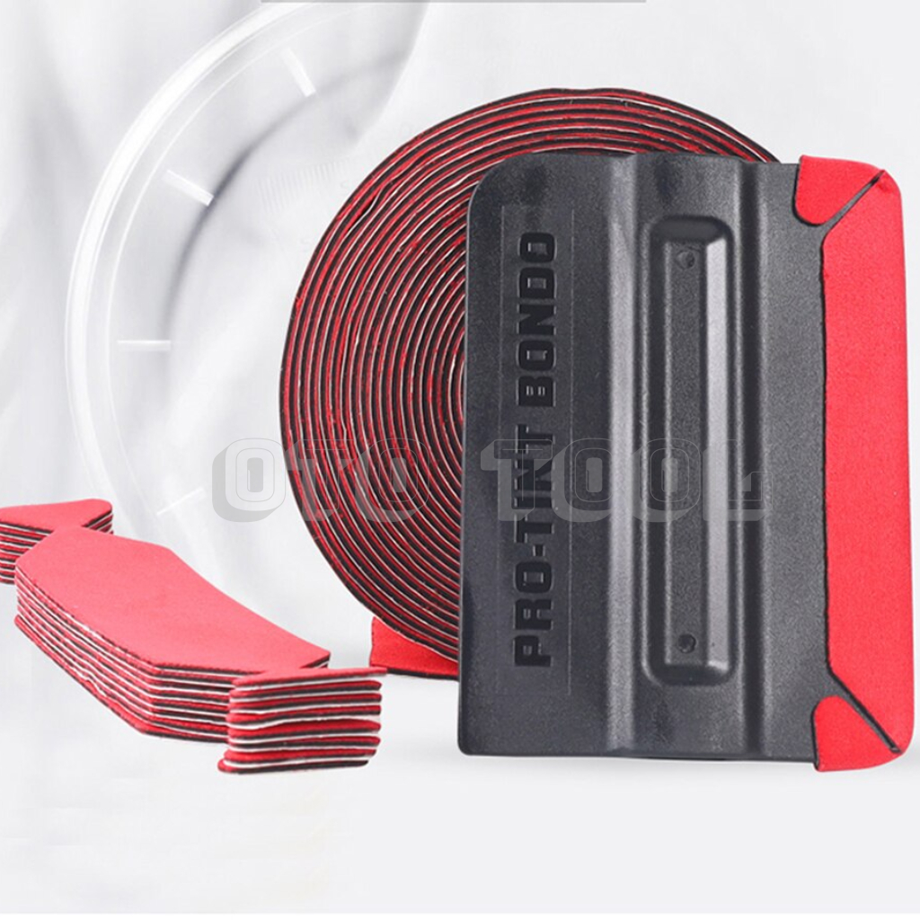 Miếng bọc gạt màu ĐỎ dán Decal xe ô tô xe máy OTO TOOL