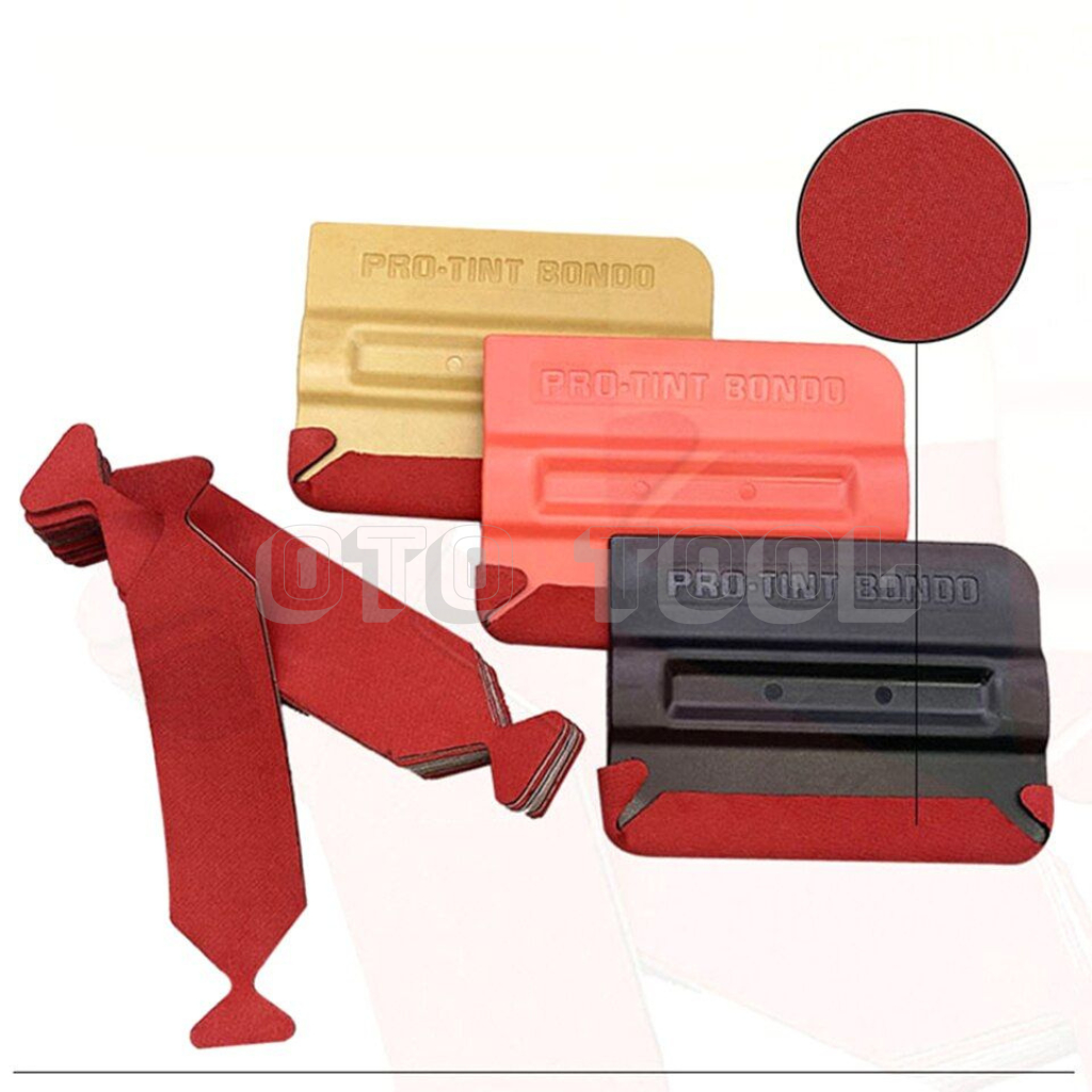Miếng bọc gạt màu ĐỎ dán Decal xe ô tô xe máy OTO TOOL