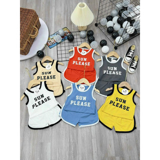 COMBO 5 BỘ BA LỖ SUN CHO BÉ TRAI VÀ BÉ GÁI NHIỀU MÀU KHÁC QUỲNH ANH SHOP