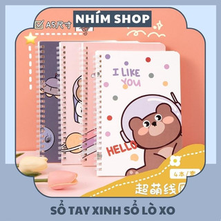 Sổ tay xinh sổ lò xo A5 sổ A7 có của sổ sổ lò xo xinh xắn và sổ mini tiện dụng