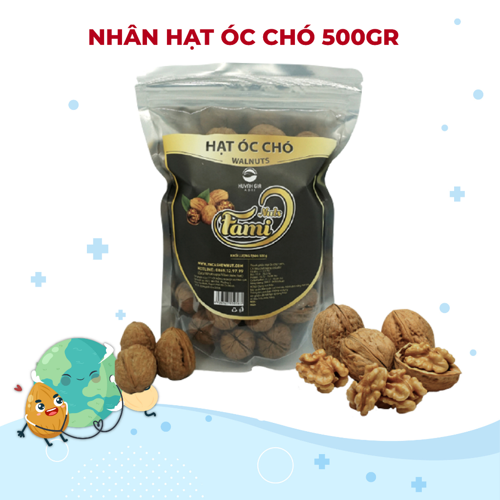 Quả óc chó vàng nhập khẩu Mỹ thực phẩm giàu dinh dưỡng Faminuts 500 gr