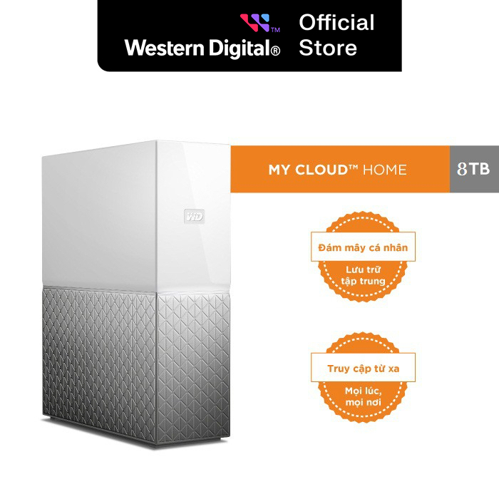 Ổ Cứng Western Digital WD My Cloud 8TB-3.5" Personal Cloud (Network Drives) - WDBVXC0080HWT