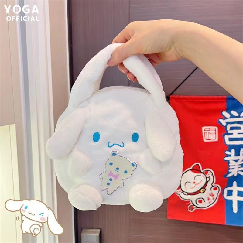 Túi Xách mini Sanrio Kuromi Nhồi Bông đựng điện thoại kiểu dáng hoạt hình dễ thương cho bé