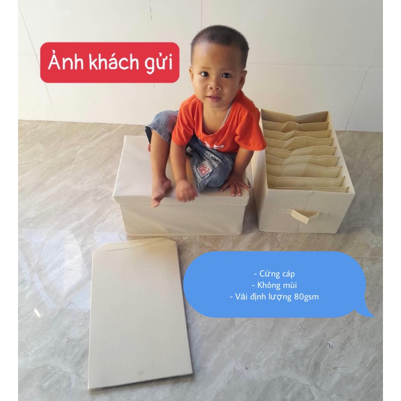 Hộp 12 Ngăn Đựng Quần Áo Vô Cùng Tiện Lợi Hàng VN SX