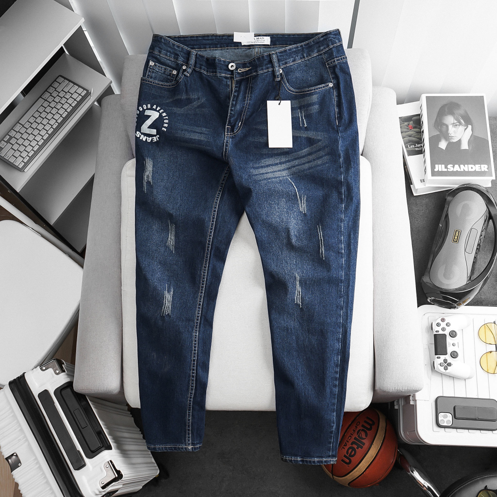 Quần jean nam size đại đến 120kg slimfit co giãn xuất khẩu