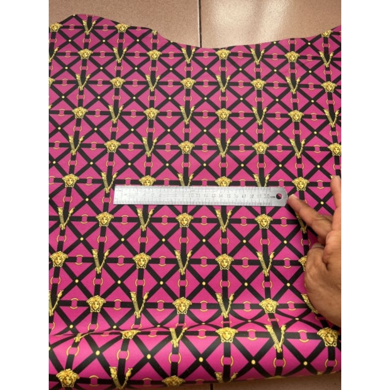 Phôi túi ví da thật Versace