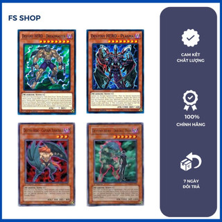 Thẻ Bài Yugioh Chính Hãng set 4 Destiny HERO (Common)