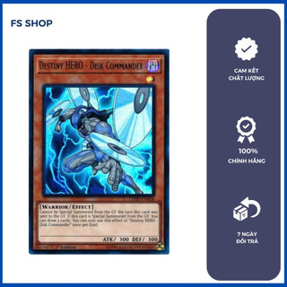 Thẻ Bài Yugioh Chính Hãng Destiny HERO – Disk Commander (Ultra Rare)