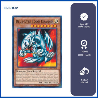 Thẻ bài Yugioh chính hãng Blue-Eyes Toon Dragon (Common)