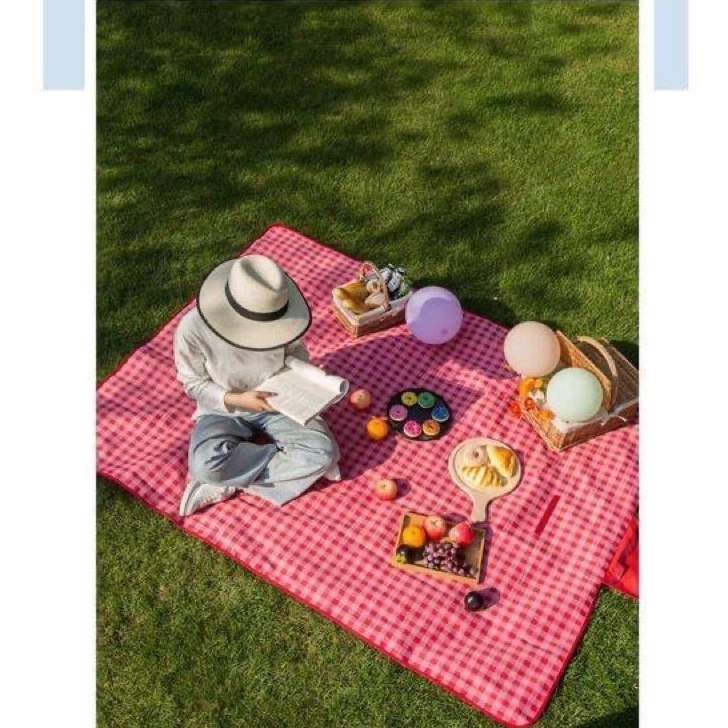 Thảm picnic gấp gọn, Thảm dã ngoại, Thảm du lịch cao cấp, Chống thấm nước, họa tiết caro, gấp gọn tiện lợi | BigBuy360 - bigbuy360.vn