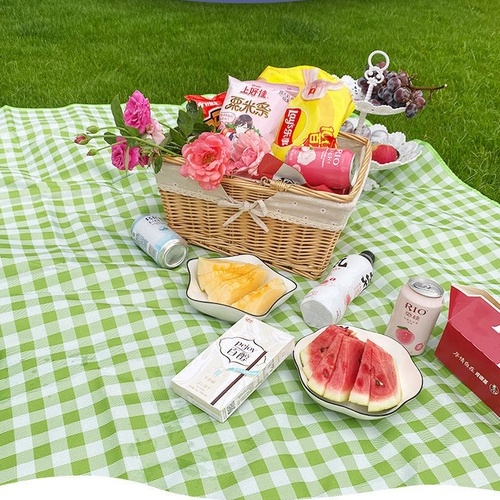 Thảm picnic gấp gọn, Thảm dã ngoại, Thảm du lịch cao cấp, Chống thấm nước, họa tiết caro, gấp gọn tiện lợi | BigBuy360 - bigbuy360.vn