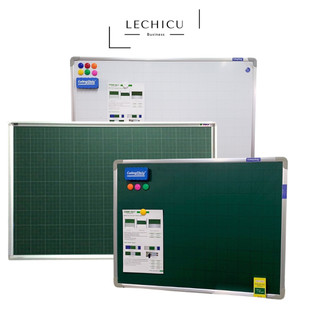 Bảng từ xanh kẻ ô ly tiểu học viết phấn, chống lóa chất lượng cao nhiều kích thước