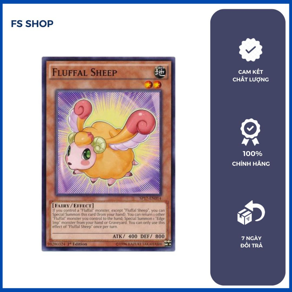 Thẻ bài Yugioh Thẻ bài chính hãng Fluffal Sheep (Common)