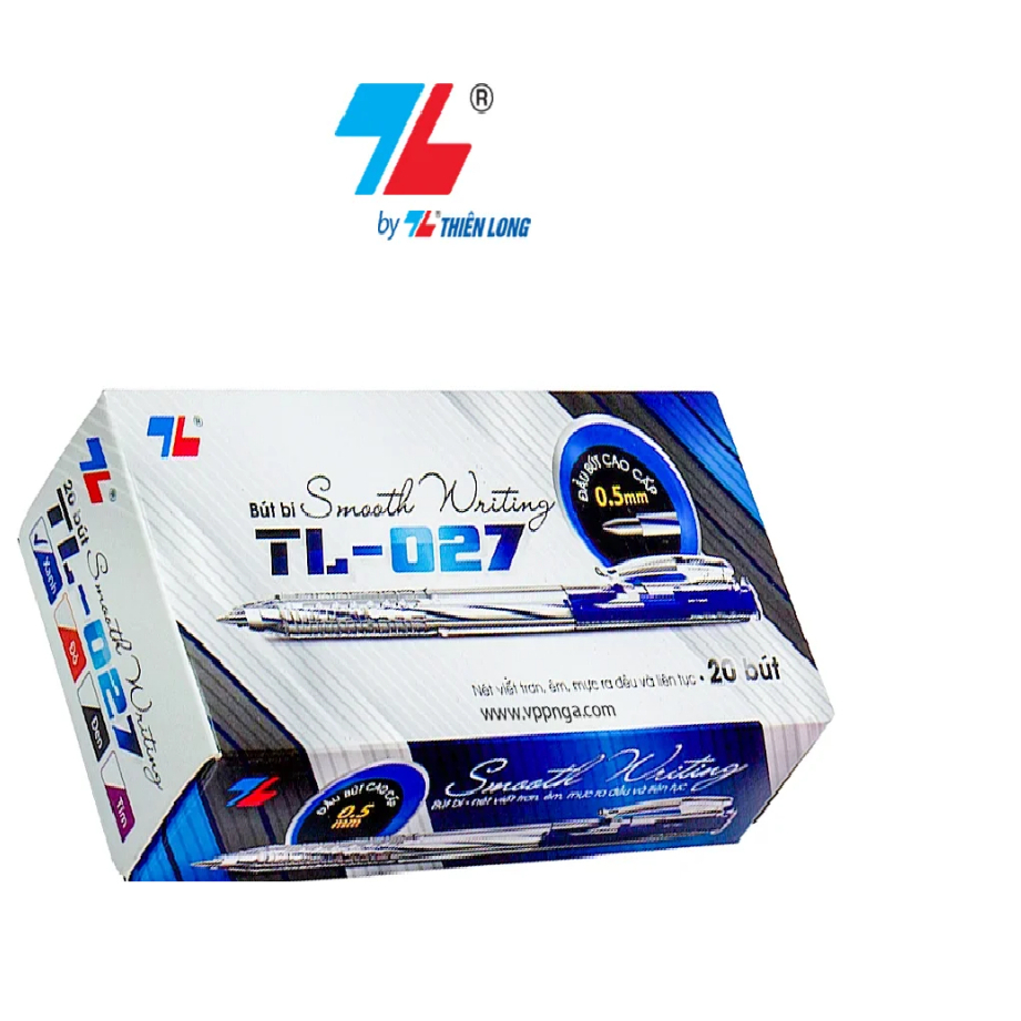 BÚT BI THIÊN LONG 027 HÀNG CHUẨN THIÊN LONG (Hộp 20 bút)
