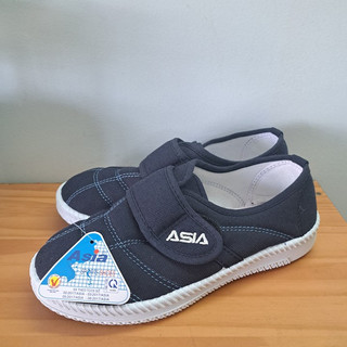 Giày Asia xanh đen quai dán