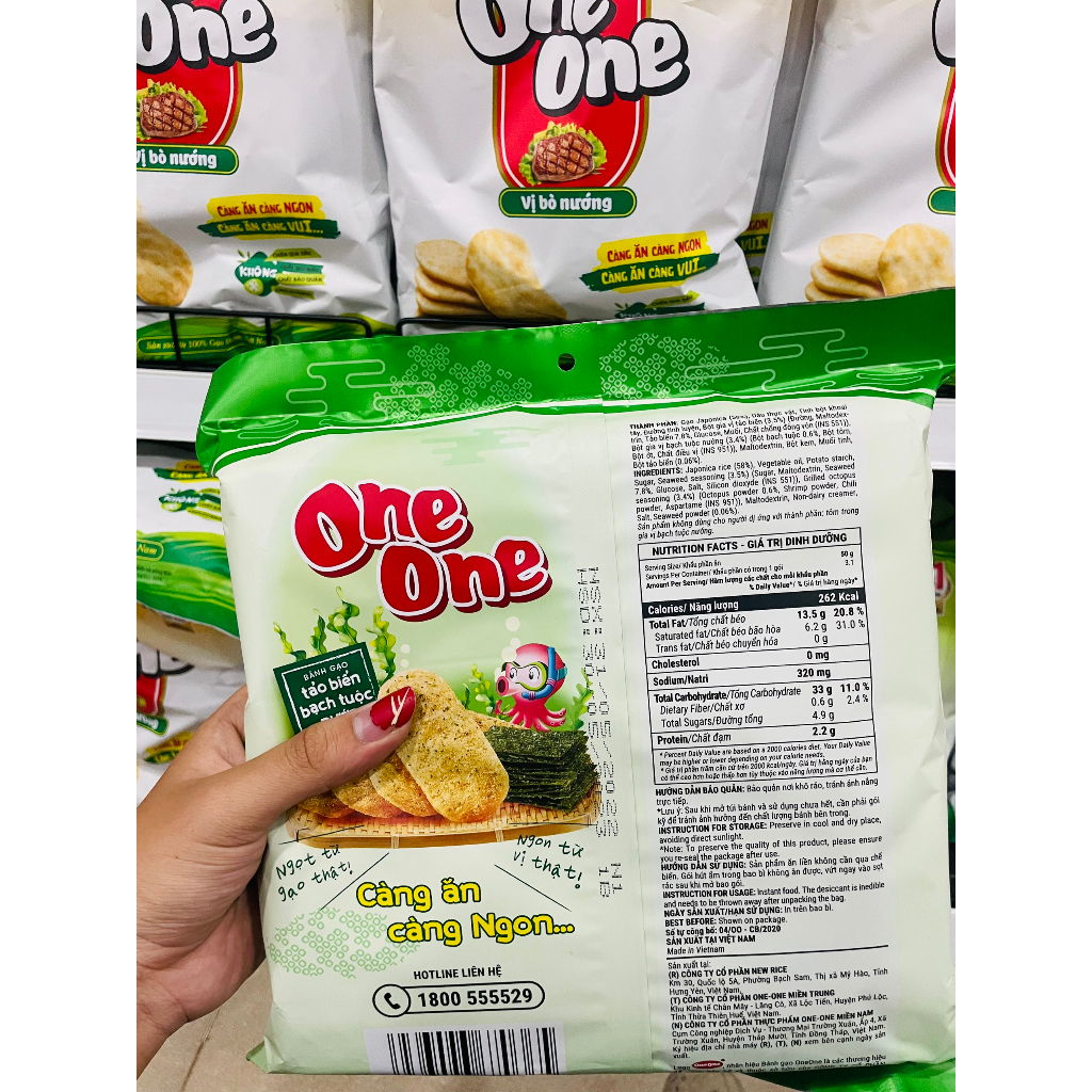 BÁNH GẠO ONE ONE 181G - 230G SỐ 1 VIỆT NAM.
