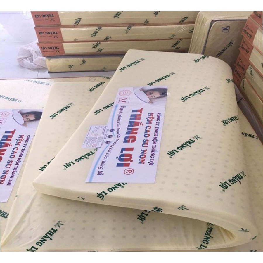 Nệm Cao Su Non Thắng Lợi foam thiên Nhiên cao 10cm 1m 1m2 1m4 1m6 1m8  Bảo Hành 15 Năm Đạt Thắng