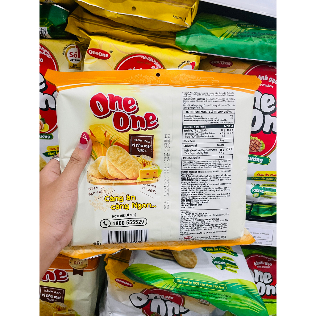 BÁNH GẠO ONE ONE 181G - 230G SỐ 1 VIỆT NAM.