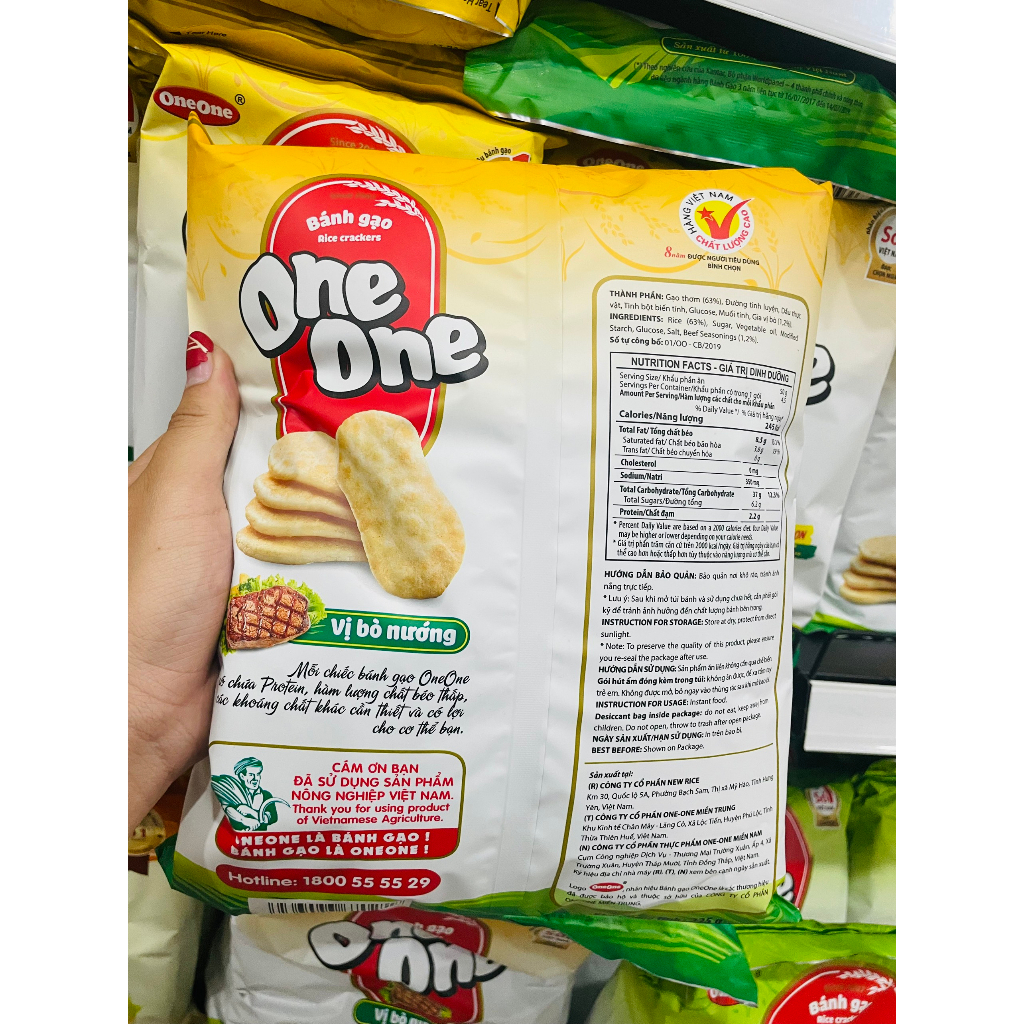 BÁNH GẠO ONE ONE 181G - 230G SỐ 1 VIỆT NAM.