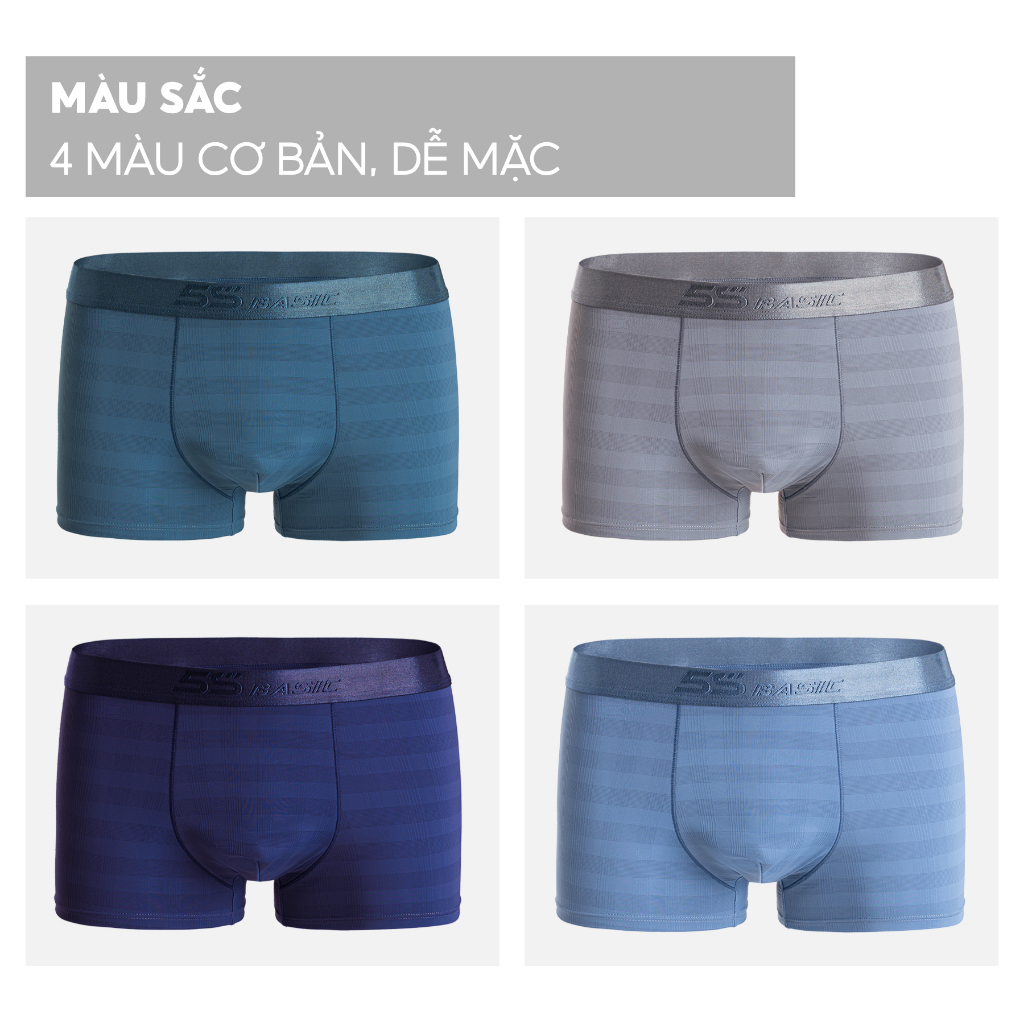 Quần Lót Nam Boxer 5S, Chất Liệu Cực Mát, Mịn, Siêu Thoáng, Thấm Hút Tốt (01-BOX23003)